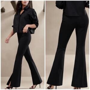 Banana Republic Flare Sloan Pant Black 16 506149